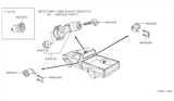 Diagram for 1985 Nissan 720 Pickup Door Lock Cylinder - 80600-25W25