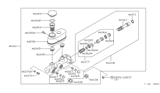 Diagram for Nissan 720 Pickup Brake Master Cylinder Reservoir - 46010-30W00