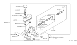 Diagram for 1985 Nissan 720 Pickup Brake Master Cylinder Reservoir - 46010-31W00