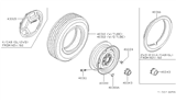 Diagram for 1985 Nissan 720 Pickup Wheel Cover - 40343-R8210