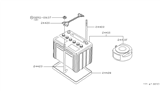 Diagram for Nissan 720 Pickup Battery Tray - 24428-C8200