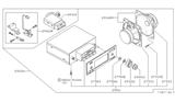 Diagram for Nissan 720 Pickup Car Speakers - B9250-20W00