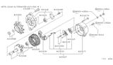 Diagram for Nissan Van Alternator Brush - 23142-80W00