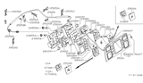 Diagram for Nissan 720 Pickup Tachometer - 24855-06W02