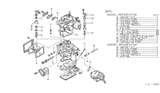 Diagram for 1985 Nissan 720 Pickup Carburetor Float - 16009-10W00