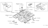 Diagram for 1980 Nissan 720 Pickup Exhaust Heat Shield - 74820-15W00