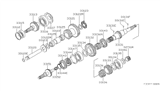 Diagram for 1986 Nissan 720 Pickup Output Shaft Bearing - 33116-C6900