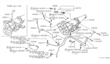 Diagram for Nissan 720 Pickup Oil Cooler Hose - 21621-07W00