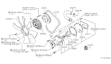 Diagram for Nissan Pathfinder Drive Belt - 11720-80W00