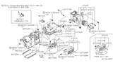 Diagram for 1980 Nissan 720 Pickup Evaporator - 27280-06W60