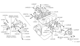 Diagram for 1984 Nissan 720 Pickup Intake Manifold Gasket - 14035-09W00