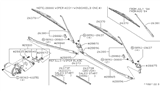 Diagram for 1982 Nissan 720 Pickup Wiper Blade - 28890-04W00