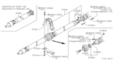 Diagram for 1982 Nissan 720 Pickup Universal Joints - 37125-14627