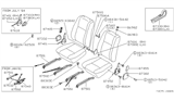 Diagram for Nissan 720 Pickup Seat Motor - 87450-50W00