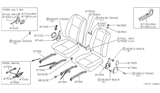 Diagram for 1981 Nissan 720 Pickup Seat Motor - 87450-50W00