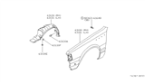 Diagram for 1982 Nissan 720 Pickup Fender - 63113-02W00