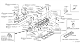 Diagram for Nissan 200SX Cylinder Head Bolts - 11056-H2301