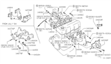 Diagram for Nissan 720 Pickup Intake Manifold Gasket - 14035-10G00