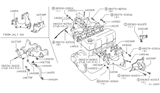 Diagram for 1984 Nissan 720 Pickup Intake Manifold Gasket - 14035-10G00