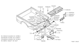 Diagram for Nissan 720 Pickup Rear Door Striker - 90507-11W00