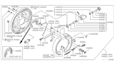 Diagram for 1986 Nissan 720 Pickup Brake Shoe Set - 44060-20W25