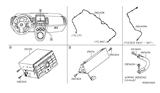 Diagram for 2008 Nissan Sentra Antenna Cable - 28243-ET201