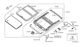 Diagram for Nissan Sentra Sunroof - 91205-ET010