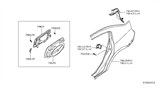 Diagram for Nissan Sentra Fuel Filler Housing - 78120-ET030