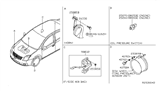 Diagram for 2008 Nissan Sentra Horn - 25620-ET00A