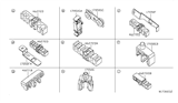 Diagram for 2008 Nissan Sentra Fuel Line Clamps - 17571-ET000