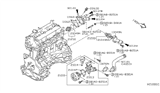 Diagram for 2011 Nissan Sentra Thermostat Housing - 11060-ET00A