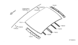 Diagram for 2008 Nissan Sentra Hood Hinge - G3230-ET0MA