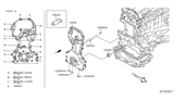 Diagram for 2010 Nissan Sentra Timing Cover - 13500-ET000