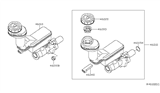 Diagram for 2008 Nissan Sentra Brake Master Cylinder Reservoir - 46010-ET010