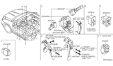 Diagram for Nissan Sentra Cruise Control Switch - 25550-ZT50A