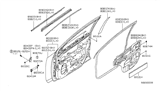 Diagram for 2009 Nissan Sentra Door Hinge - 82421-5M00A