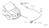 Diagram for Nissan Sentra Hood Cable - 65621-ET000