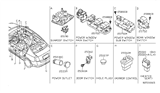 Diagram for 2008 Nissan Sentra Power Window Switch - 25401-ZE80A