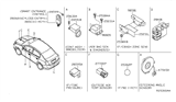 Diagram for 2006 Nissan Pathfinder Transmitter - 28268-EA00A