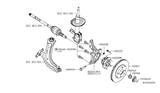 Diagram for Nissan Steering Knuckle - 40015-EN000