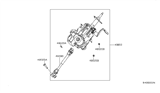 Diagram for 2011 Nissan Sentra Steering Column - 48810-ZT50A