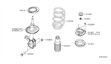 Diagram for Nissan Coil Spring Insulator - 54320-ET00A