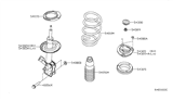 Diagram for 2007 Nissan Sentra Coil Spring Insulator - 54035-ET00A