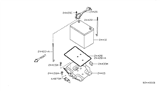 Diagram for Nissan Battery Tray - 24428-ET80A