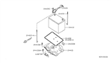 Diagram for 2009 Nissan Sentra Battery Tray - 24428-ET80B