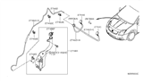 Diagram for Nissan Sentra Windshield Washer Nozzle - 28930-ET000