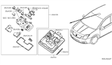 Diagram for 2008 Nissan Sentra Dome Light - 26410-ET00C