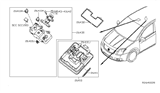 Diagram for 2011 Nissan Sentra Dome Light - 26430-ZT58C