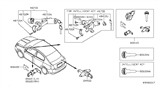 Diagram for 2012 Nissan Sentra Door Lock Cylinder - H0601-ET000