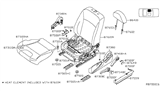 Diagram for 2007 Nissan Sentra Seat Cover - 87370-ET85C